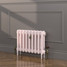 CI-RK460-PNK-FB-LS02 - Rook Pink 2 Column Victorian Cast Iron Radiator H460mm x W458mm CI-RK460-PNK-FB-LS02 - Rook Pink 2 Column Victorian Cast Iron Radiator H460mm x W458mm